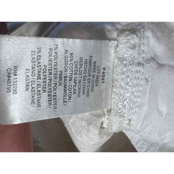 Marchesa Voyage Snakeskin-Textured White Pants - Picture 5 of 9